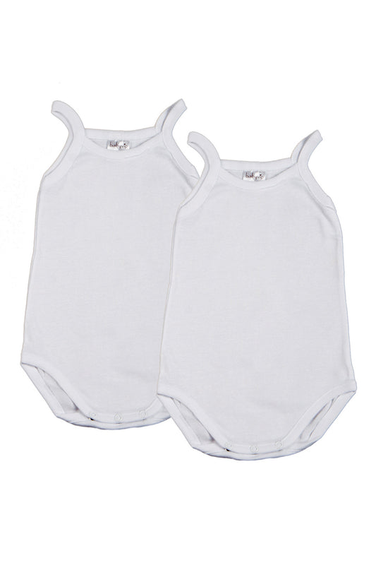 2 Body spalla stretta in cotone