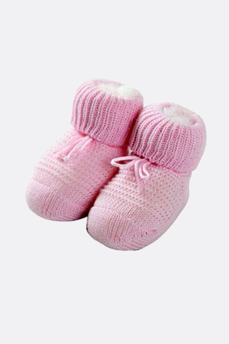 Scarpina neonato in 100% cotone con strass