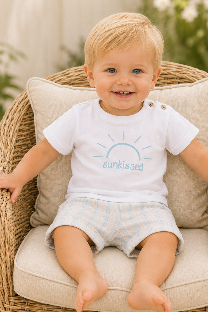 Completo 2 pezzi neonato in cotone organico