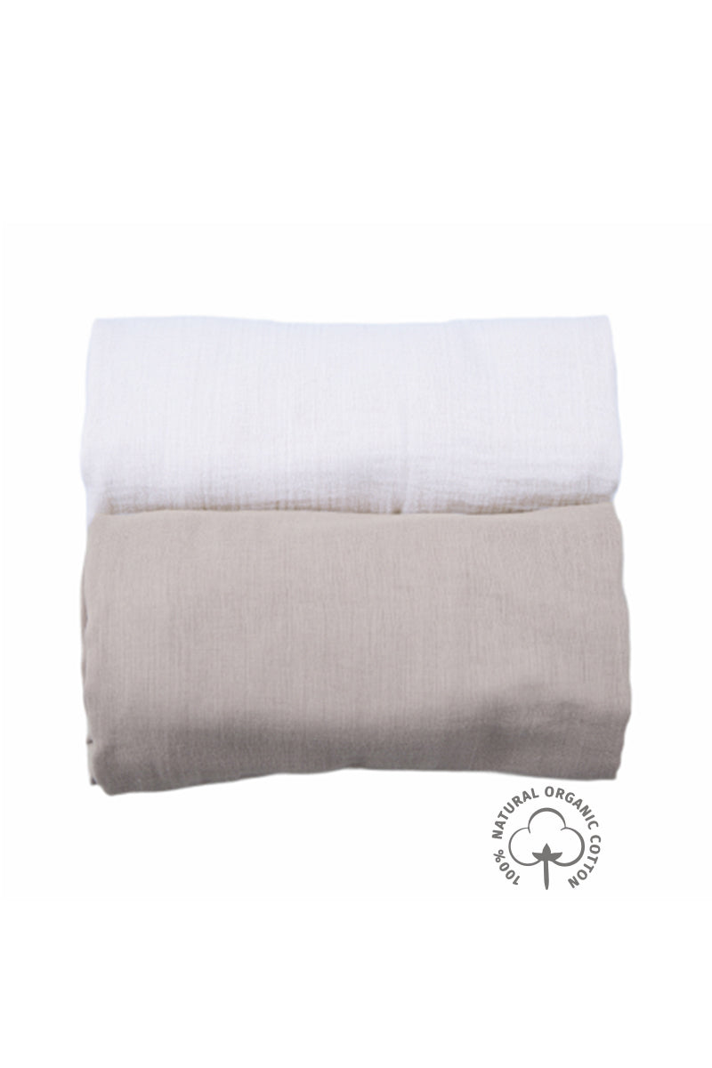 Mussole Neonato Cotone 100% Certificato GOTS - 6 Pz 30X30Cm - Ideale Come  Rega