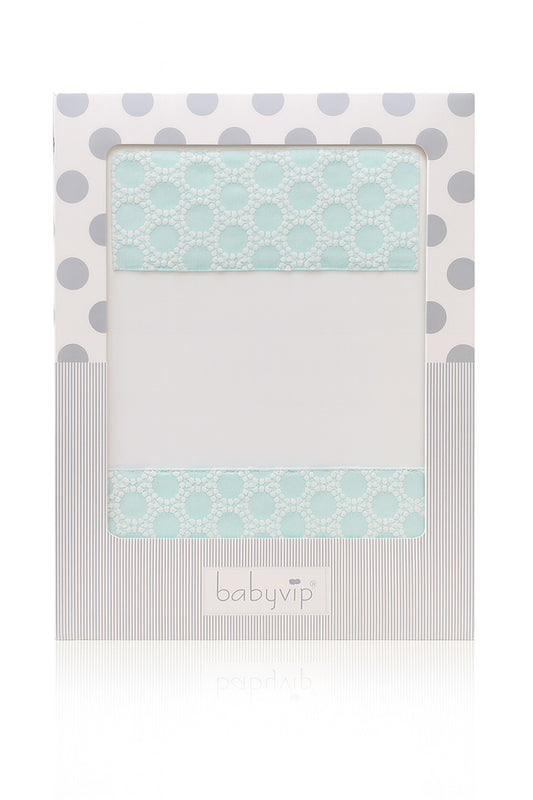 Set lenzuola 3 pezzi per carrozzina e culletta con inserto fantasia