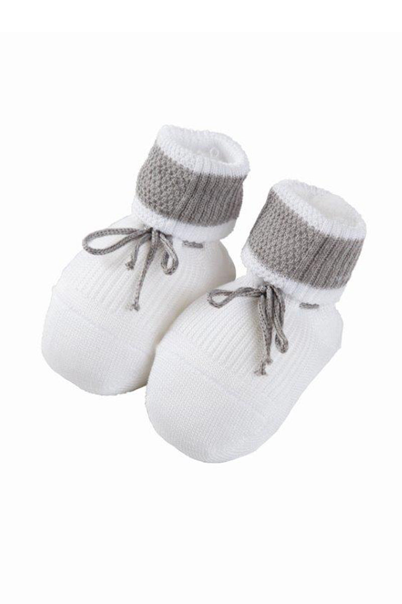 Scarpina neonato in cotone mercerizzato