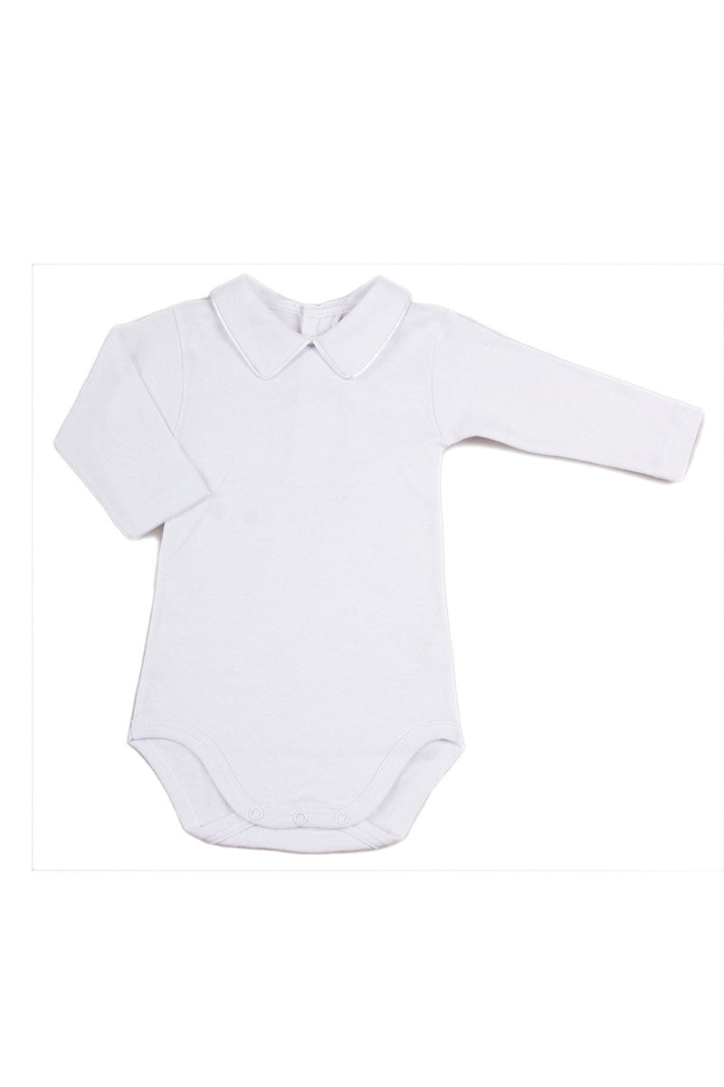 Body manica lunga con colletto - 100% cotone caldo