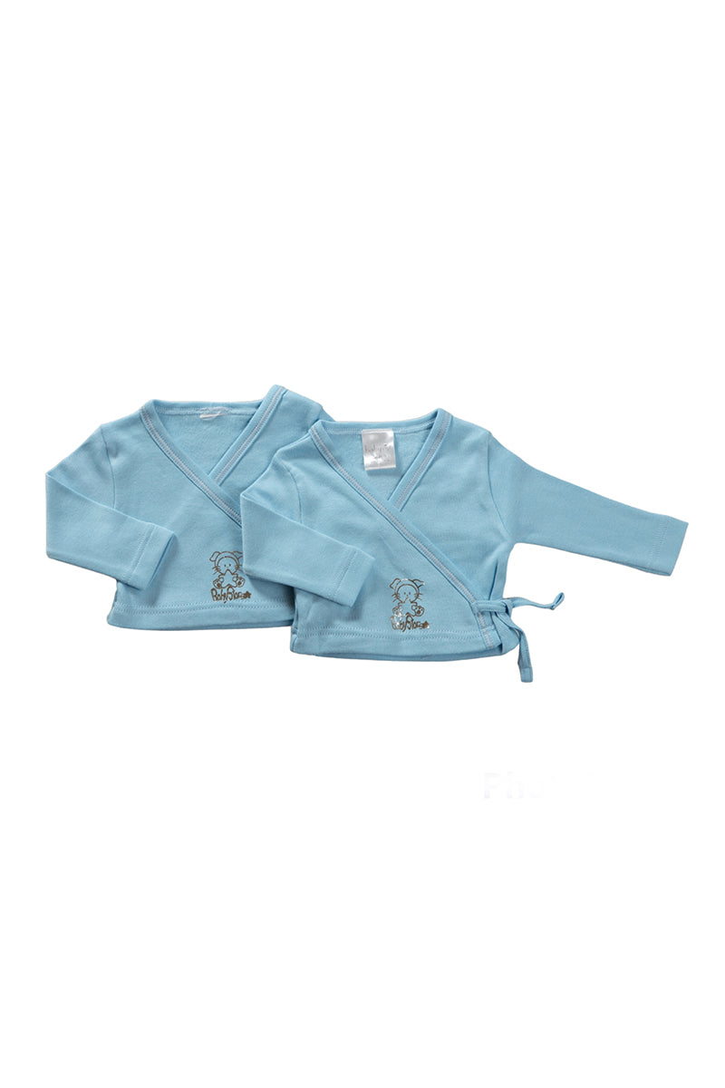 2 scaldacuore neonata/o in caldo cotone con stampa silver