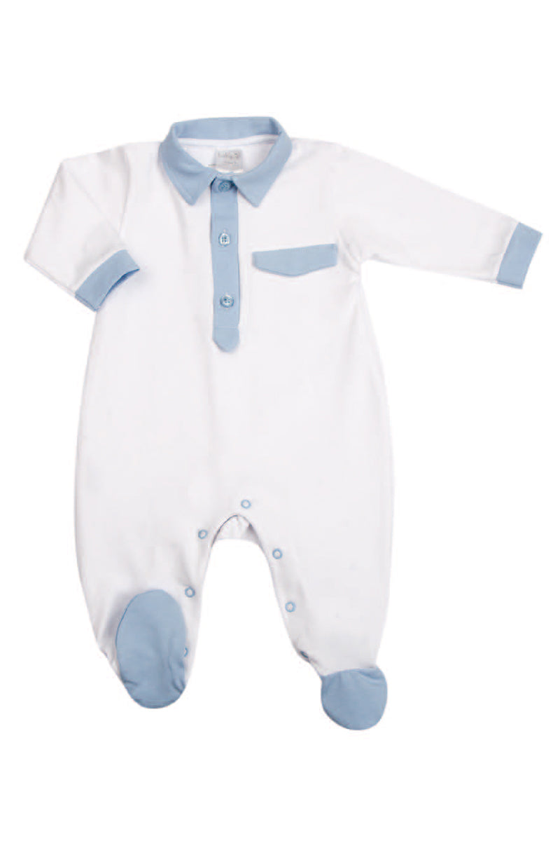 Tutina in jersey bielastico con fenda e taschino