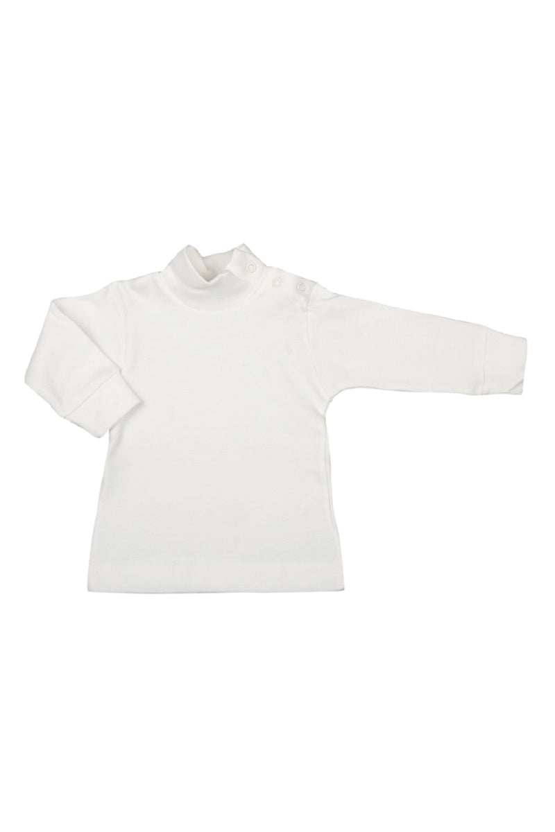 Maglia neonato a manica lunga in cotone elasticizzato mod. lupetto