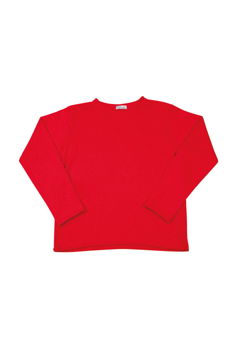 Maglioncino rasato con taglio vivo