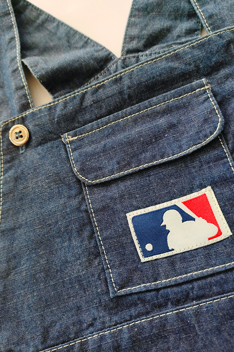 Salopette in cotone effetto jeans