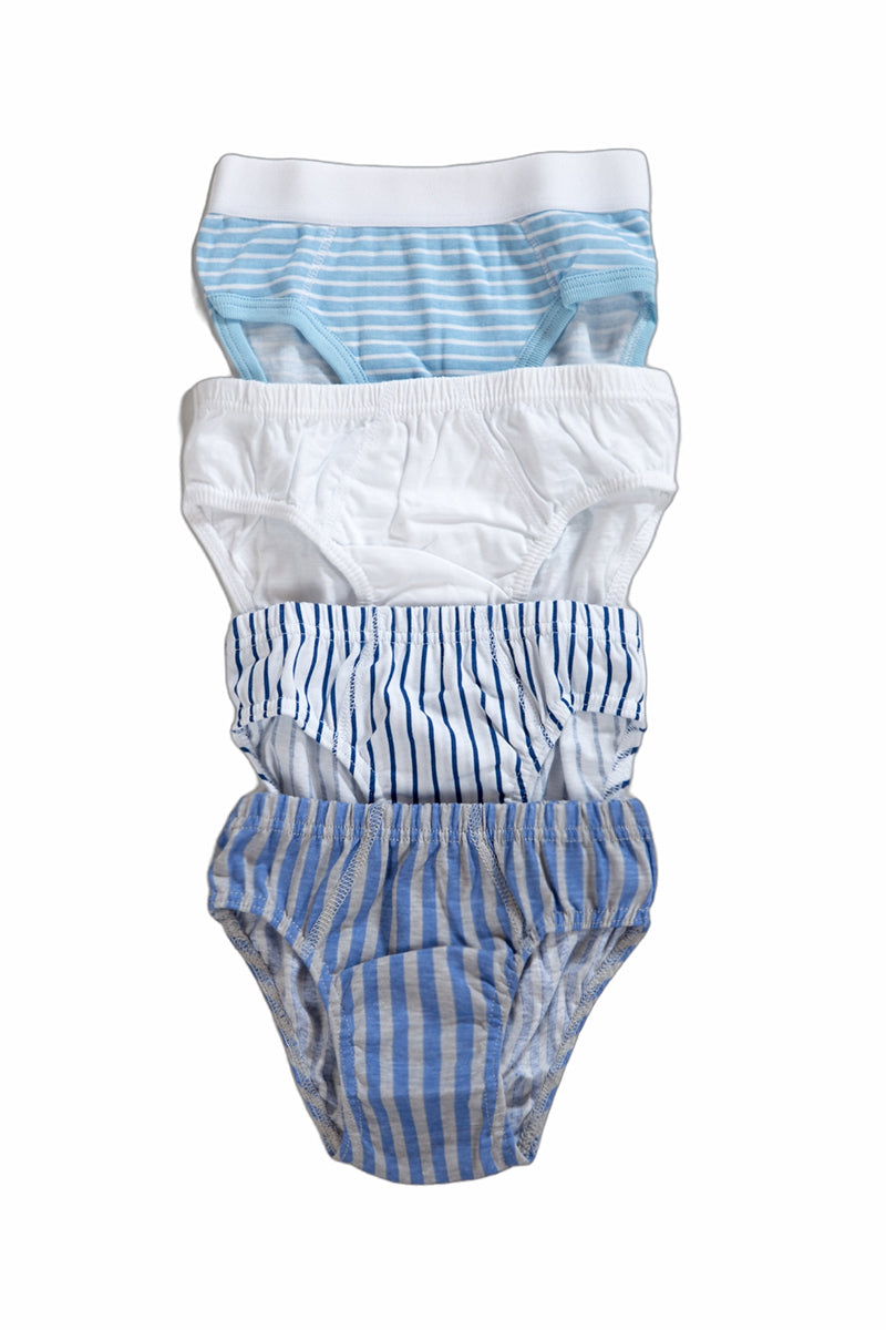 Set 4 slip bimbo in cotone colori assortiti