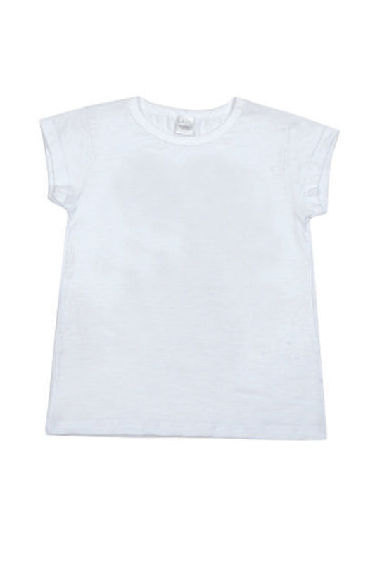 T-shirt bimba mezza manica in cotone