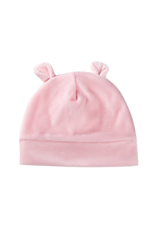 Cappellino in ciniglia con orecchie