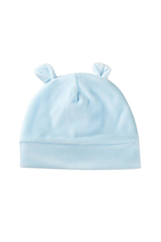 Cappellino in ciniglia con orecchie