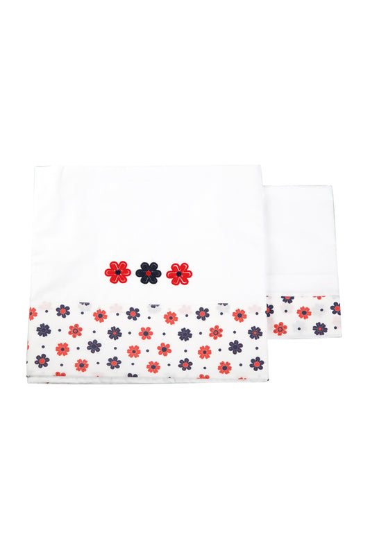 Set lenzuola 3 pezzi per carrozzina e culletta: sopra, sotto e federa