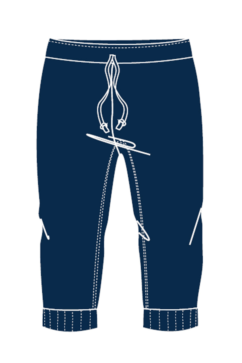 Pantalone in felpina con finta coulisse