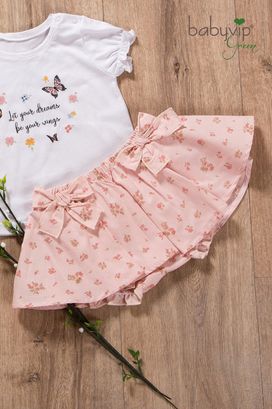 Short neonata di cotone organico