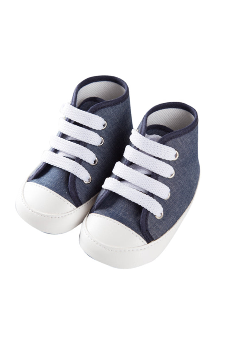 Prima scarpina in tela jeans