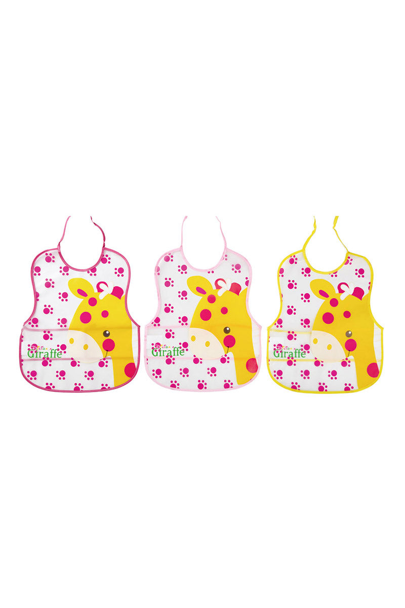 Maxi bavaglino in Pvc con stampe e colori assortiti