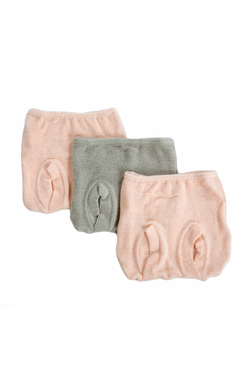 Set 3 mutandine anatomiche neonato/a colori assortiti