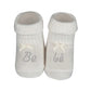 Scarpina neonato in cotone caldo con strass "bebe'"