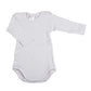2 Body manica lunga con bottoncini su spalla - 100% cotone caldo