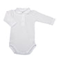 Body manica lunga modello Polo in piquet