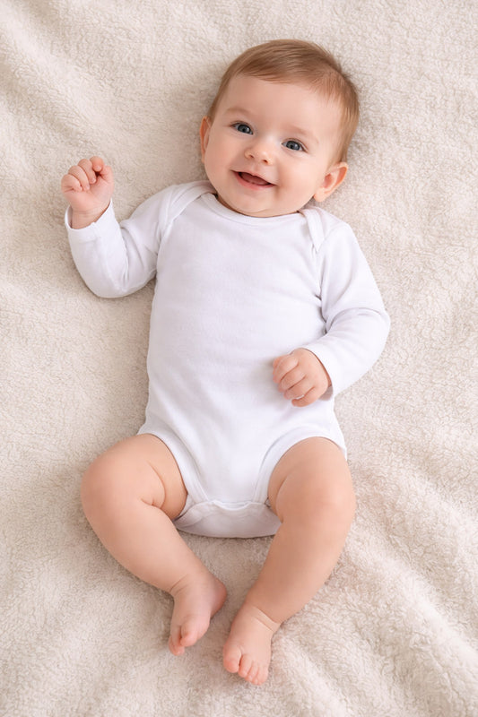 2 Body manica lunga con scollo americano in cotone