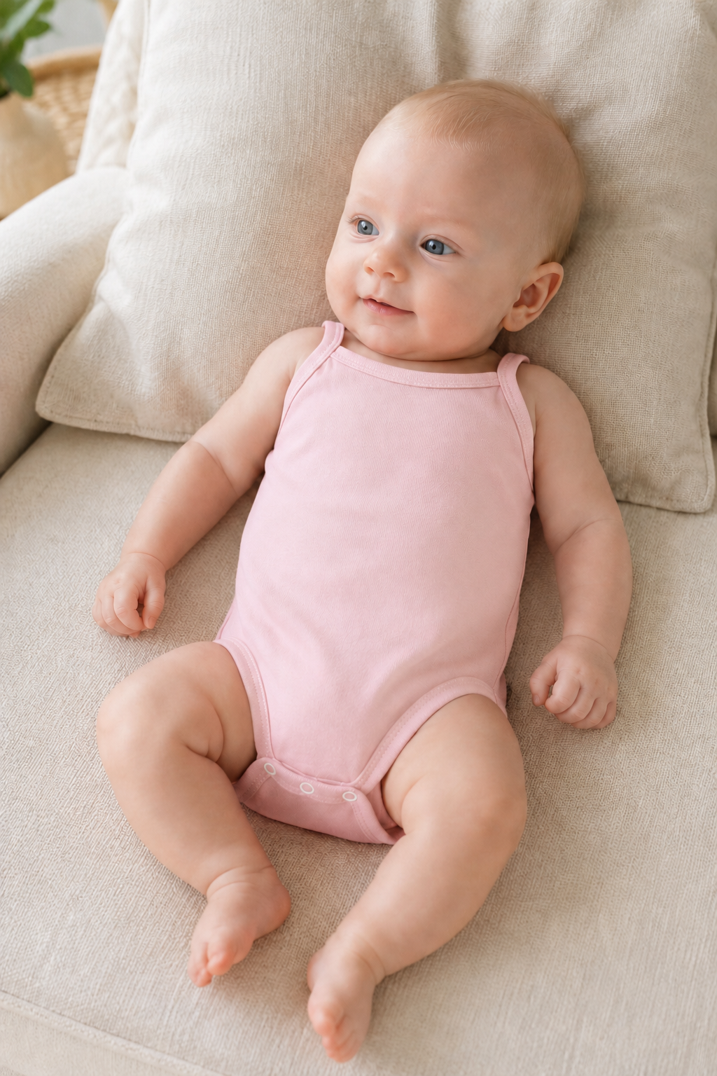 Set 6 body neonata Babyvip spalla stretta colori assortiti