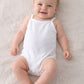 Body neonato spalla stretta in cotone filo di scozia