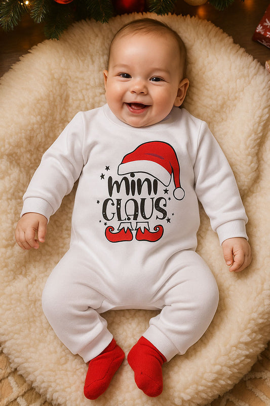 Tutone neonata/o in felpa garzata con stampa