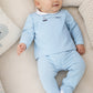 Completo 2 pezzi in jersey con ricamo barchetta