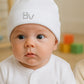 Cappellino neonato in cotone caldo con strass