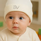 Cappellino neonato in cotone caldo con strass