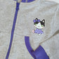 Felpa con cappuccio e tasche neonata/bimba in cotone con stampa