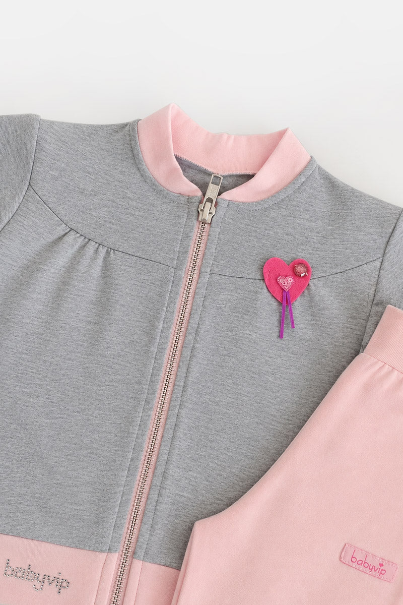 Tuta neonata/bimba in cotone elasticizzato con applicazione e stampa sul retro