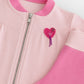 Tuta neonata/bimba in cotone elasticizzato con applicazione e stampa sul retro