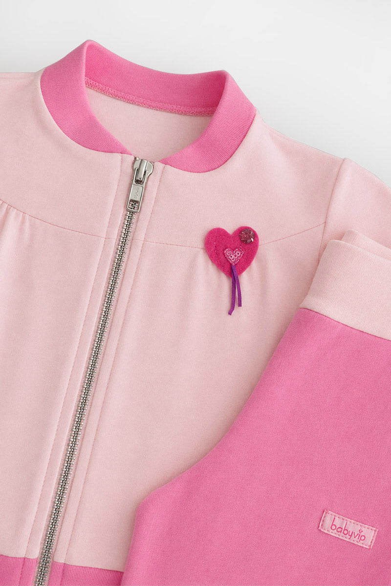 Tuta neonata/bimba in cotone elasticizzato con applicazione e stampa sul retro