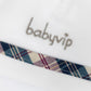 Cappellino in ciniglia con  risvolto e ricamo scritta Babyvip