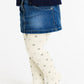 Collant bimba in micromodal 40 denari con stampa cuore glitter