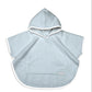 Accappatoio neonato senza maniche in cotone modello poncho con tasche