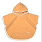 Accappatoio neonato senza maniche in cotone modello poncho con tasche