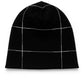 Cappellino in cotone caldo con fantasia rigata