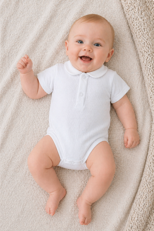Body mezza manica modello Polo in piquet