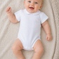 Body mezza manica in cotone elasticizzato con colletto