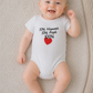 Body mezza manica con stampa "50% Mamma 50% Papà 100% Love"