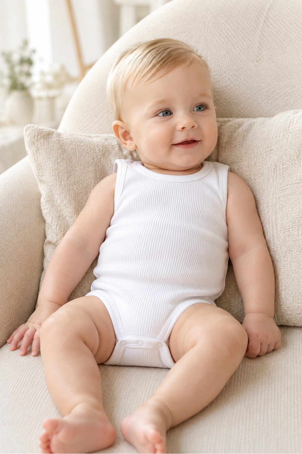 Set 5 body neonato Babyvip spalla larga in cotone colori assortiti
