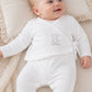 2 scaldacuore neonata/o in caldo cotone con stampa silver