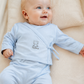 2 scaldacuore neonata/o in caldo cotone con stampa silver