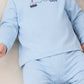 Completo 2 pezzi in jersey con ricamo barchetta