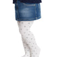 Collant bimba in micromodal 40 denari con stampa cuore glitter