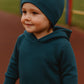 Cappellino in cotone elasticizzato con fantasia rigata